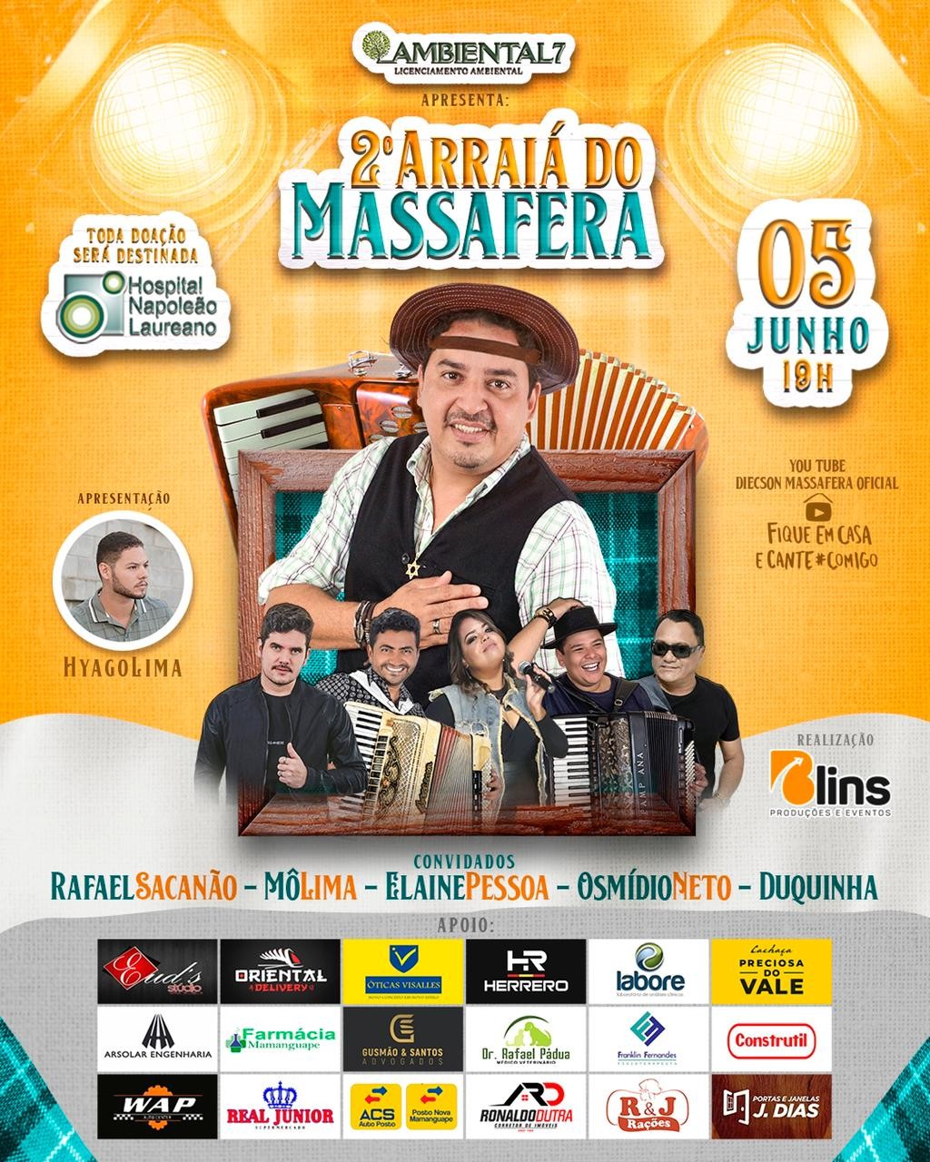 2º Arraiá do Massafera – Live (05/06/2021) - Arte final
