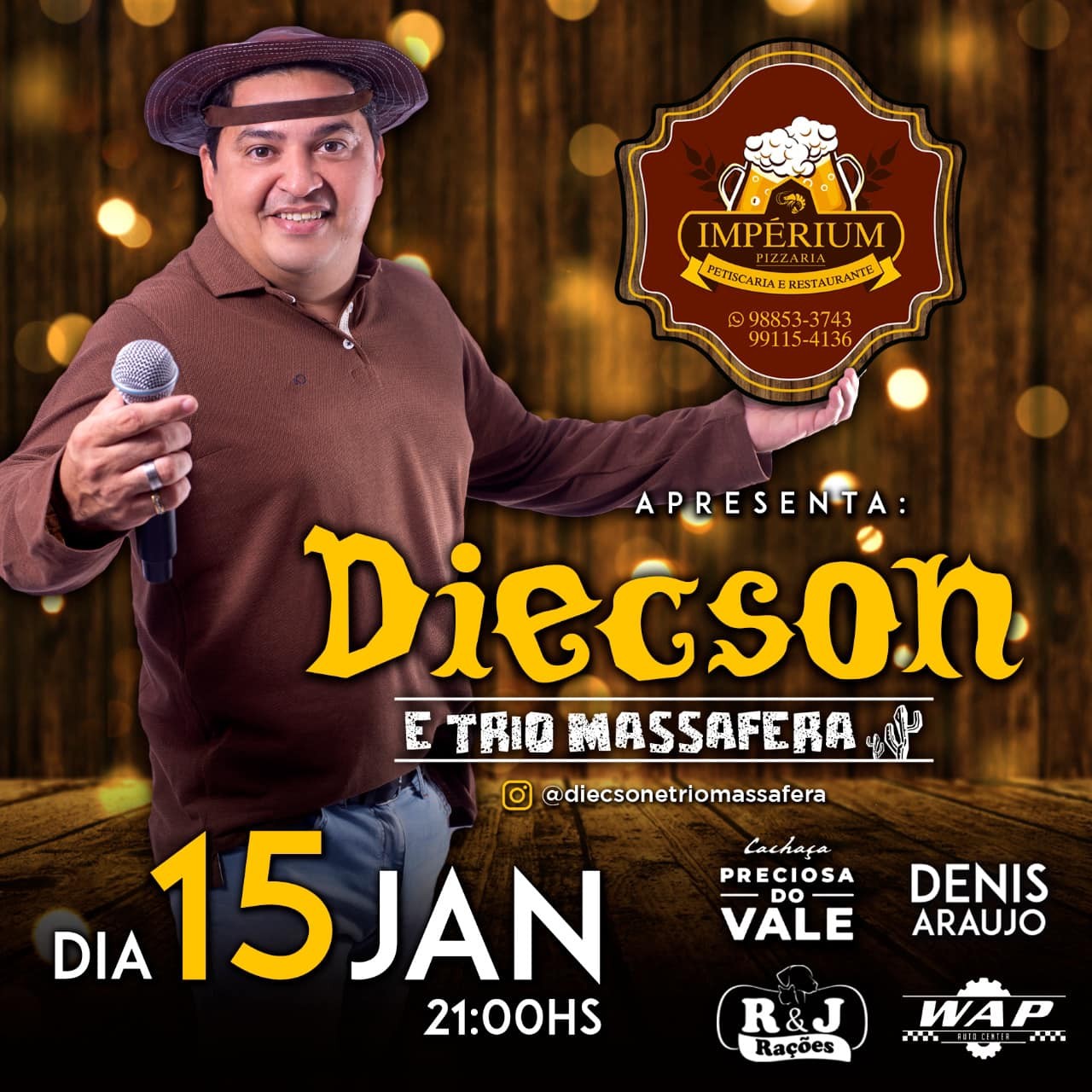 Imperium Beer (15/01/2022) – Diecson e Trio Massafera - dia 15.01