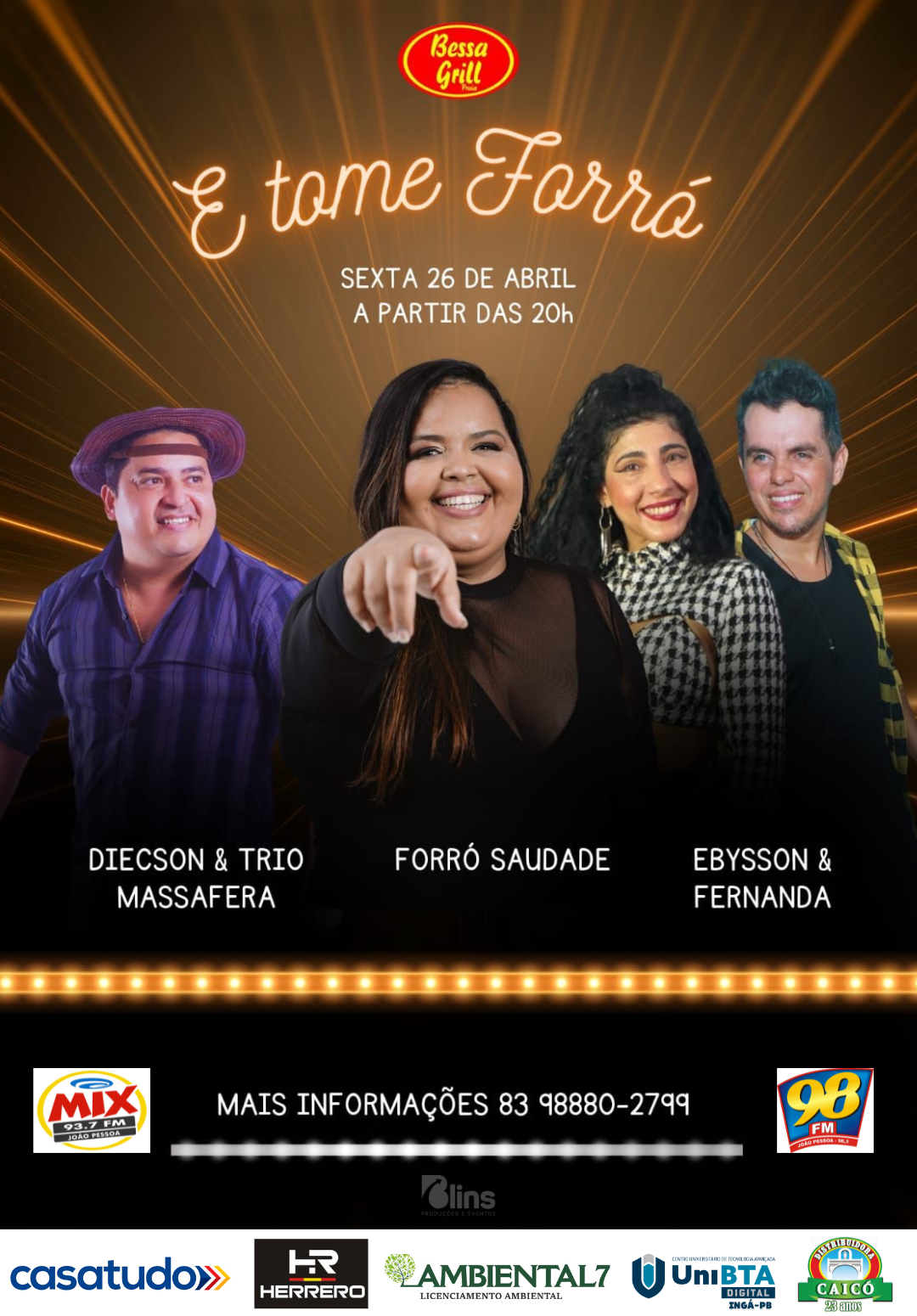 E Tome Forró (Bessa Grill 26.04.2024) - bessa grill